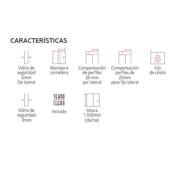 Mampara Corredera para bañera Baco de PROFILTEK