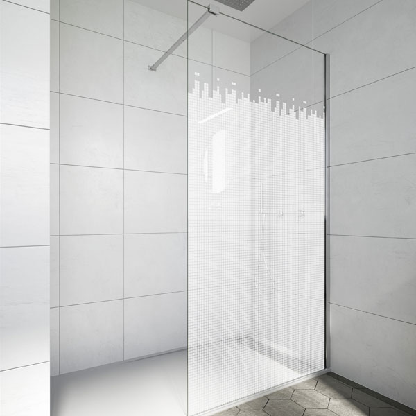 Mampara de ducha en esquina de puertas correderas HR/ADD600