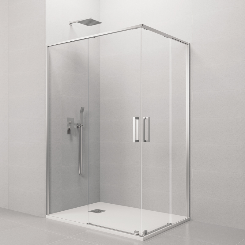 Tirador de puerta de cristal para puertas de ducha corredizas, piezas de  repuesto para mamparas de ducha, pantalla interna/externa para puerta de  baño