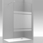 Mampara de bañera 1 hoja con segmento fijo KR/PF400