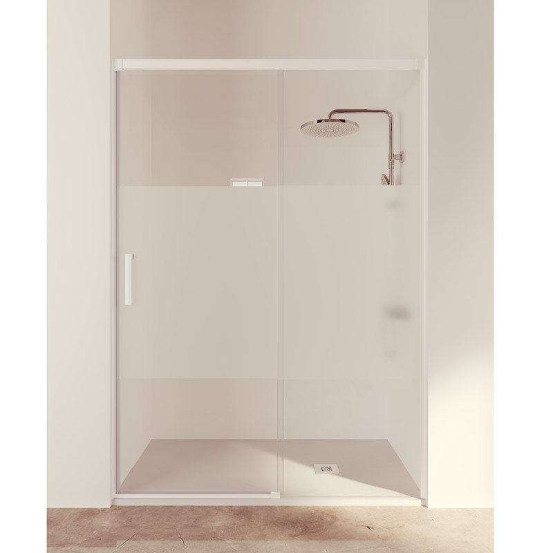 Mampara de ducha de 1 puerta corredera y 1 Fijo KR/FDC800