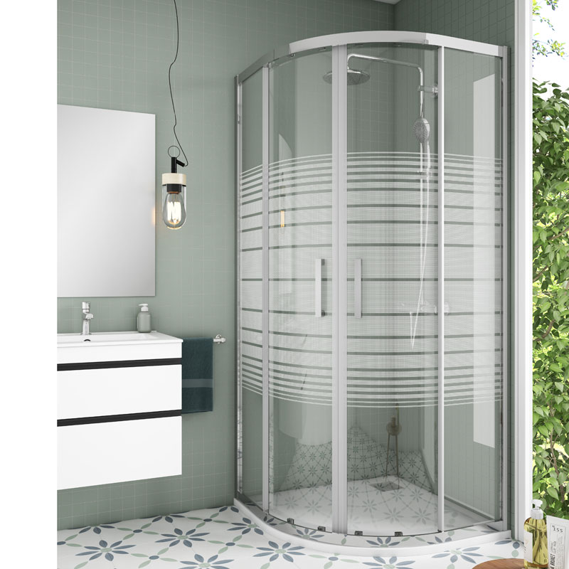 Mampara de ducha semicircular 90x90: calidad y diseño
