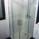 Mampara de ducha en esquina de puertas correderas GME Aktual Angular photo review