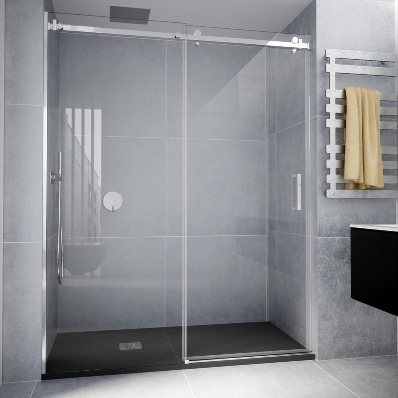 Mamparas de ducha y baño en acero inoxidable