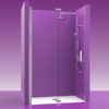 mampara de ducha plegable 2 puertas con bisagras acero inoxidable