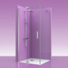 mampara de ducha plegable 2 puertas con bisagras acero inoxidable