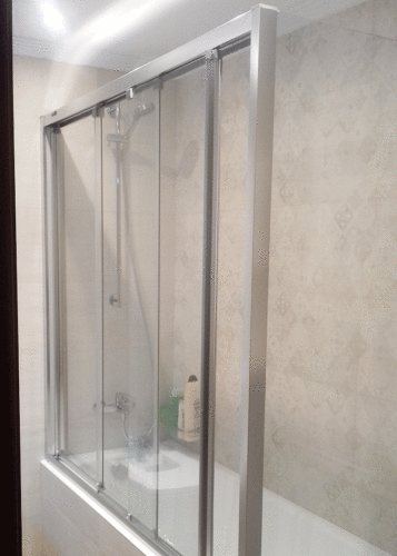 Mampara de bañera de puertas correderas DUSCHOLUX Plus Evolution 3 Puertas Bañera photo review