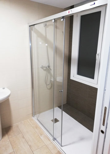 Mampara de ducha de 1 puerta corredera y 1 Fijo DUSCHOLUX Plus Evolution 1 Fijo / 1 Corredera Ducha sin guía inferior photo review