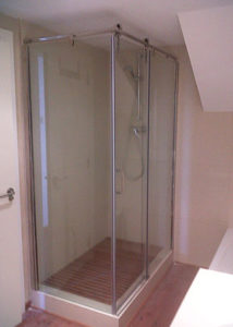 Mampara de ducha de 1 puerta corredera y 1 Fijo PR/FDC620