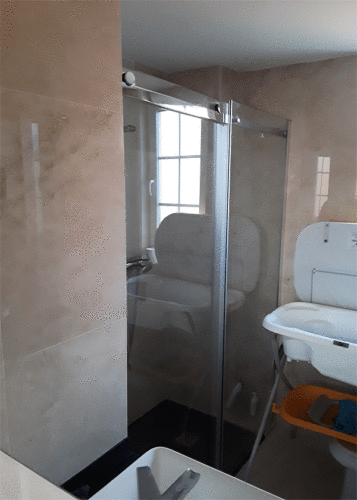 Mampara de ducha de 1 puerta corredera y 1 Fijo KASSANDRA Liberty LI 102 photo review