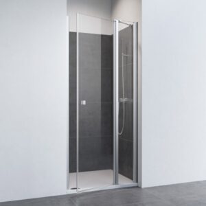 Mampara de ducha de 1 puerta batiente con segmento fijo DUSCHOLUX D2 Swing 1 puerta abatible con segmento fijo