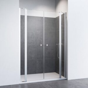 Mampara de ducha de 2 puertas batientes DUSCHOLUX D2 Swing 2 fijos + 2 puertas abatibles
