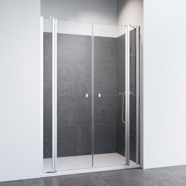 Mampara de ducha de 2 puertas batientes DUSCHOLUX D2 Swing 2 fijos + 2 puertas abatibles 1 Mampara de ducha de 2 puertas batientes DUSCHOLUX D2 Swing 2 fijos + 2 puertas abatibles