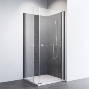 Mampara de ducha en esquina de puertas batientes DUSCHOLUX D2 Swing Angular 2 puertas abatibles