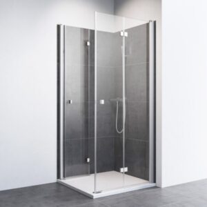 Mampara de ducha en esquina de puertas batientes DUSCHOLUX D2 Swing Angular 2 puertas plegables