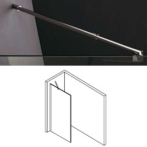 Tirante a 45&ordm; (no recomendado para anchos superiores a 80 cm.)