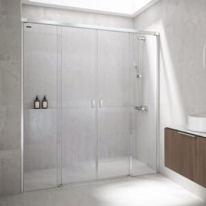 Mampara de ducha de 2 puertas correderas y 2 fijos DUSCHOLUX D1 Mode Ducha 2 Fijos / 2 Correderas