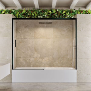 Mampara de ba&ntilde;era de puertas correderas DUSCHOLUX D2 GRAVITY Bañera 1 Fijo / 1 Corredera