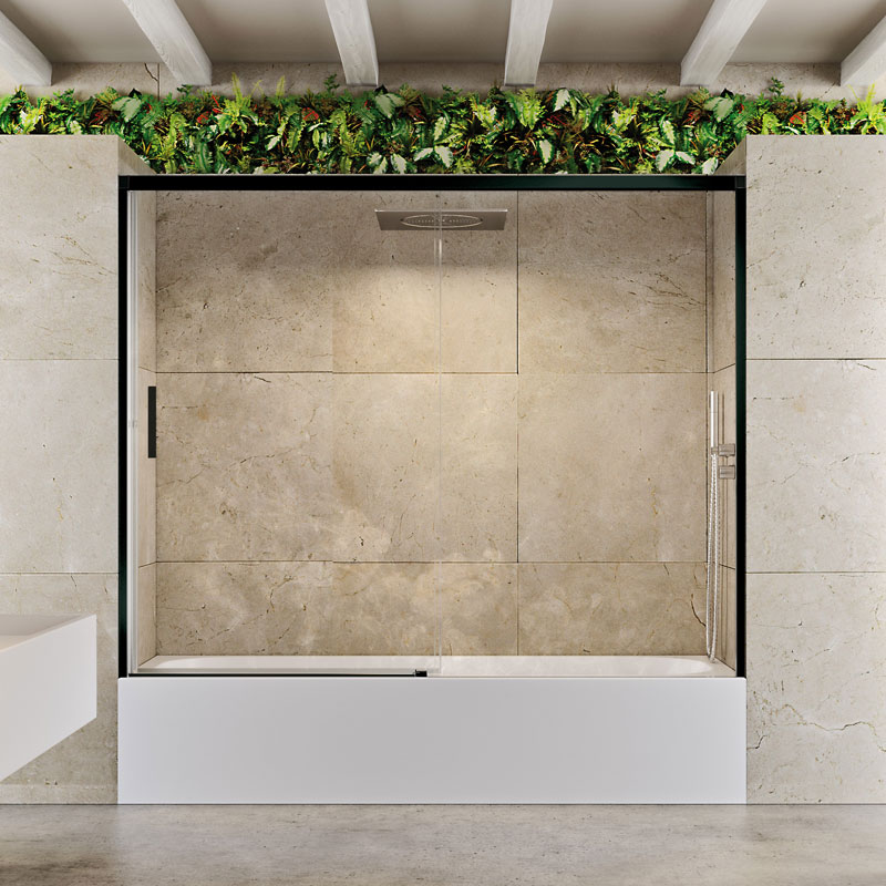 Mampara de bañera de puertas correderas DUSCHOLUX D2 GRAVITY Bañera 1 Fijo / 1 Corredera 1 Mampara de bañera de puertas correderas DUSCHOLUX D2 GRAVITY Bañera 1 Fijo / 1 Corredera