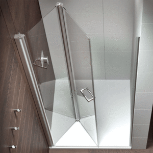 Mampara de ducha de puertas plegables DUSCHOLUX D1 Plus Giro 2 Plegables