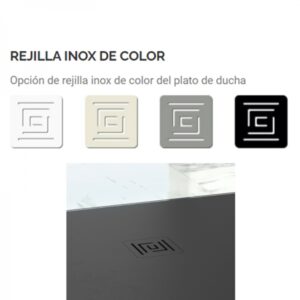 Rejilla inox lacada Color del Plato