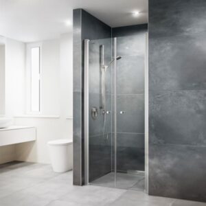 Mampara de ducha de 2 puertas batientes DUSCHOLUX D1 Plus Giro 2 puertas abatibles