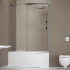 Mampara de ba&ntilde;era de puertas correderas DUSCHOLUX D3 Gredel Bañera 1 fijo + 1 corredera