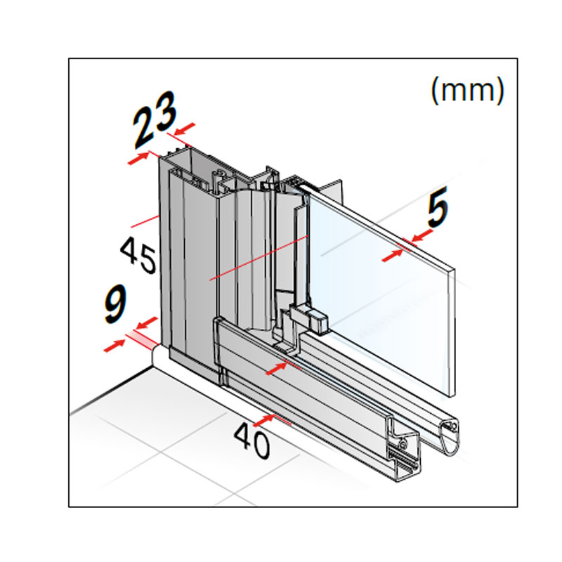 Mampara de bañera de puertas correderas DUSCHOLUX D1 Plus Evolution 3 Puertas Bañera 5 Mampara de bañera de puertas correderas DUSCHOLUX D1 Plus Evolution 3 Puertas Bañera