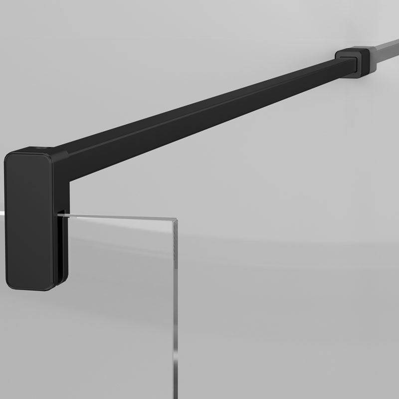 Mampara fija de ducha DUSCHOLUX Fijo D2 Sky 5 Tirante negro para mampara de ducha