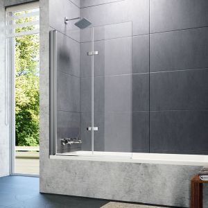 Mamparas de bañera de hojas plegables