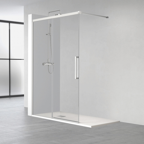 Mampara de ducha de 1 puerta corredera y 1 Fijo PROFILTEK Hit HI-250 2 Mampara de ducha de 1 puerta corredera y 1 Fijo PROFILTEK Hit HI-250