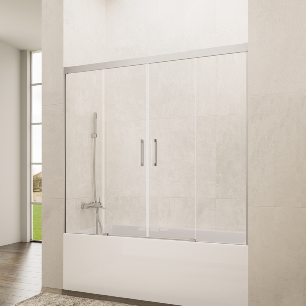 Mampara de bañera de puertas correderas GME Basic Spazio Bañera 1 Mampara de bañera de puertas correderas GME Basic Spazio Bañera