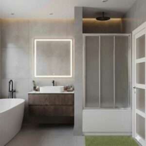 Mampara de bañera de puertas correderas DK/FC305, modelo DK FC305