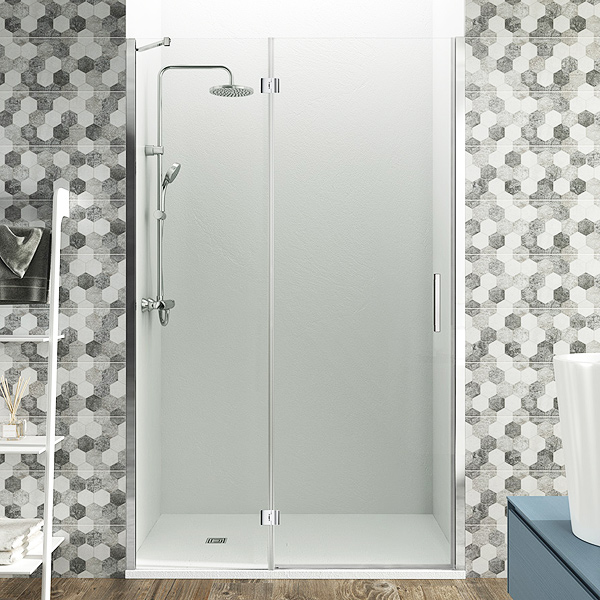 Mampara de ducha de 1 puerta batiente con segmento fijo GME Glass Fijo+Puerta Combi D 1 Mampara de ducha de 1 puerta batiente con segmento fijo GME Glass Fijo+Puerta Combi D