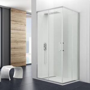 Mampara de ducha en esquina de puertas correderas GME Prestige Titan Vertice