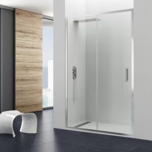 Mampara de ducha de 1 puerta corredera y 1 Fijo GME Prestige Titan Frontal