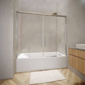 Mampara de bañera de puertas correderas PROFILTEK Hit HI-125