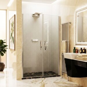 Mampara de ducha de 2 puertas batientes JV/FDS300, modelo JV FDS300