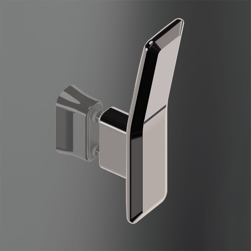 Mampara de ducha de 1 puerta corredera y 1 Fijo PROFILTEK Royal RO-310 4 Maneta Bali Cromo para mampara de ducha
