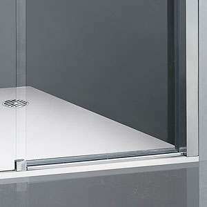 Mampara de ducha de 1 puerta corredera y 1 Fijo PR/FDC401 2 Detalle guia inferior