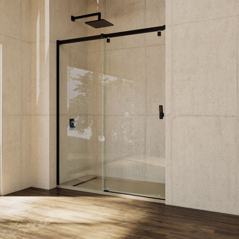 Mampara de ducha de 1 puerta corredera y 1 Fijo PROFILTEK Royal RO-310 2 PROFILTEK Royal RO-310: RO transp