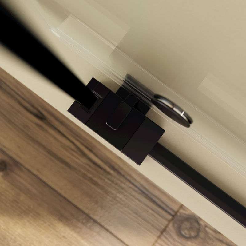 Mampara de ducha de 1 puerta corredera y 1 Fijo PROFILTEK Royal RO-310 5 Guiador para mampara de ducha