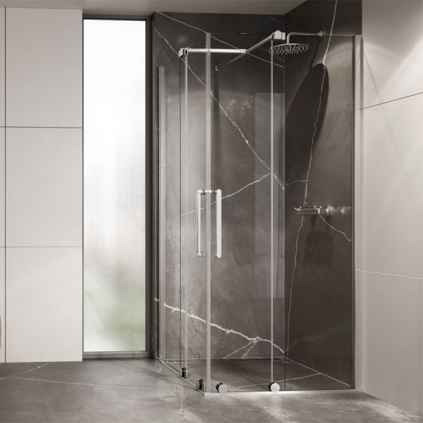 Mampara de ducha en esquina de puertas correderas PROFILTEK Vanity VY-220 1 Mampara de ducha en esquina de puertas correderas PROFILTEK Vanity VY-220