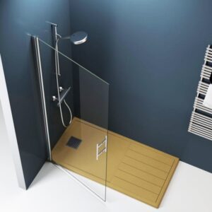 Mampara de ducha de 1 puerta batiente KR/FDB400, modelo KR FDB400