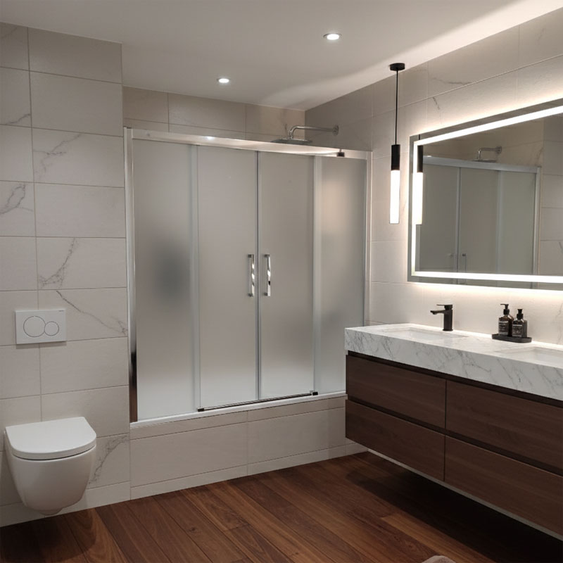 Mampara de bañera de puertas correderas VR/FC548, modelo VR FC548