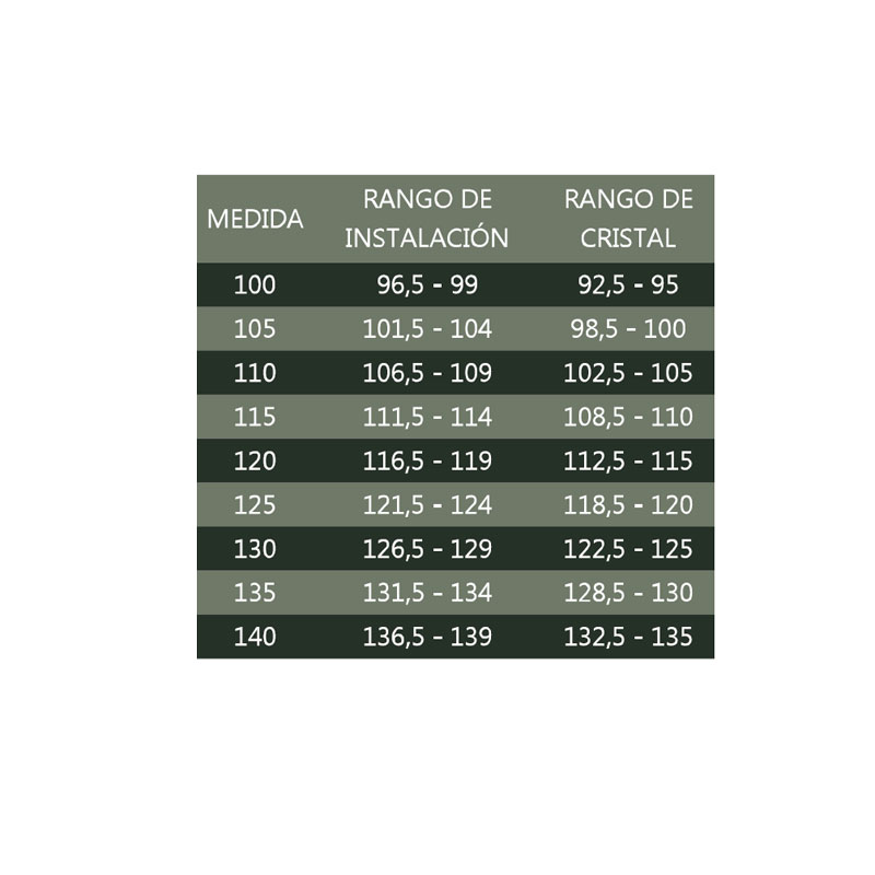 Mampara de ducha de 1 puerta corredera y 1 Fijo CT/FDK600 10 Ct cristales para mampara de ducha