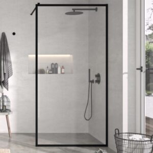 Mampara fija de ducha KASSANDRA Fresh FR 103 Negro