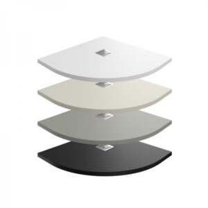 Plato de ducha Cuarto-circular GME Ardesia Plus Semicircular