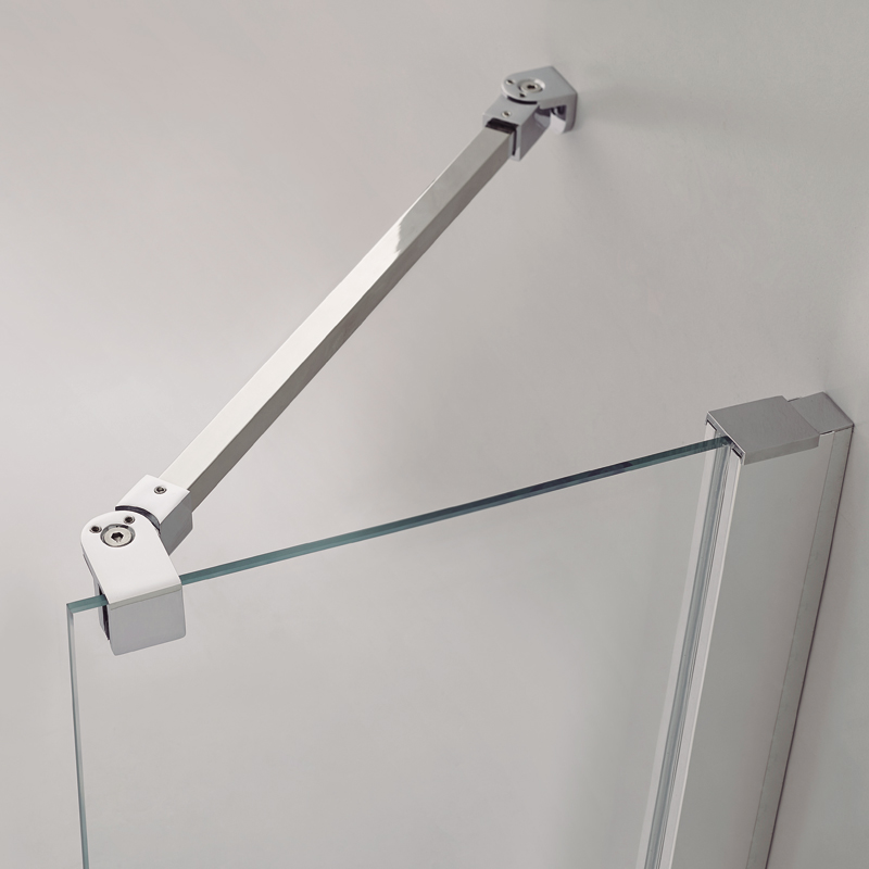 Mampara de ducha de 1 puerta batiente con segmento fijo GME Glass Fijo+Puerta Combi C 4 Tirante para mampara de ducha