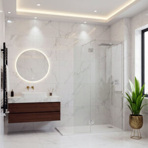 Mampara fija + abatible Ducha JV/LFP820, modelo JV LFP820